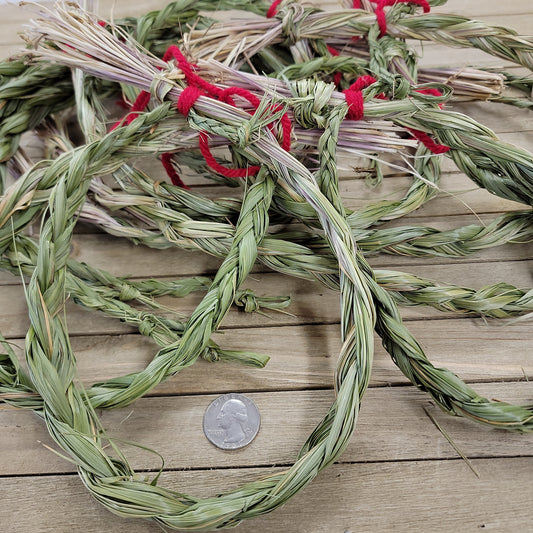 SWEET GRASS  - BRAIDED SMUDGE BAND