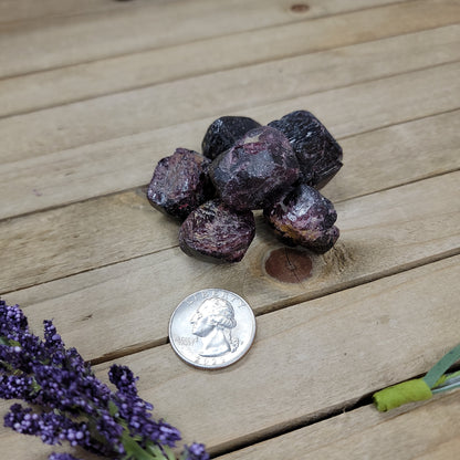 Raw Garnet Tumbles Specimens