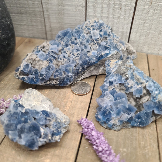 Blue Fluorite Specimens