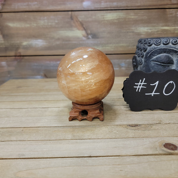 Large Honey Calcite Sphere
