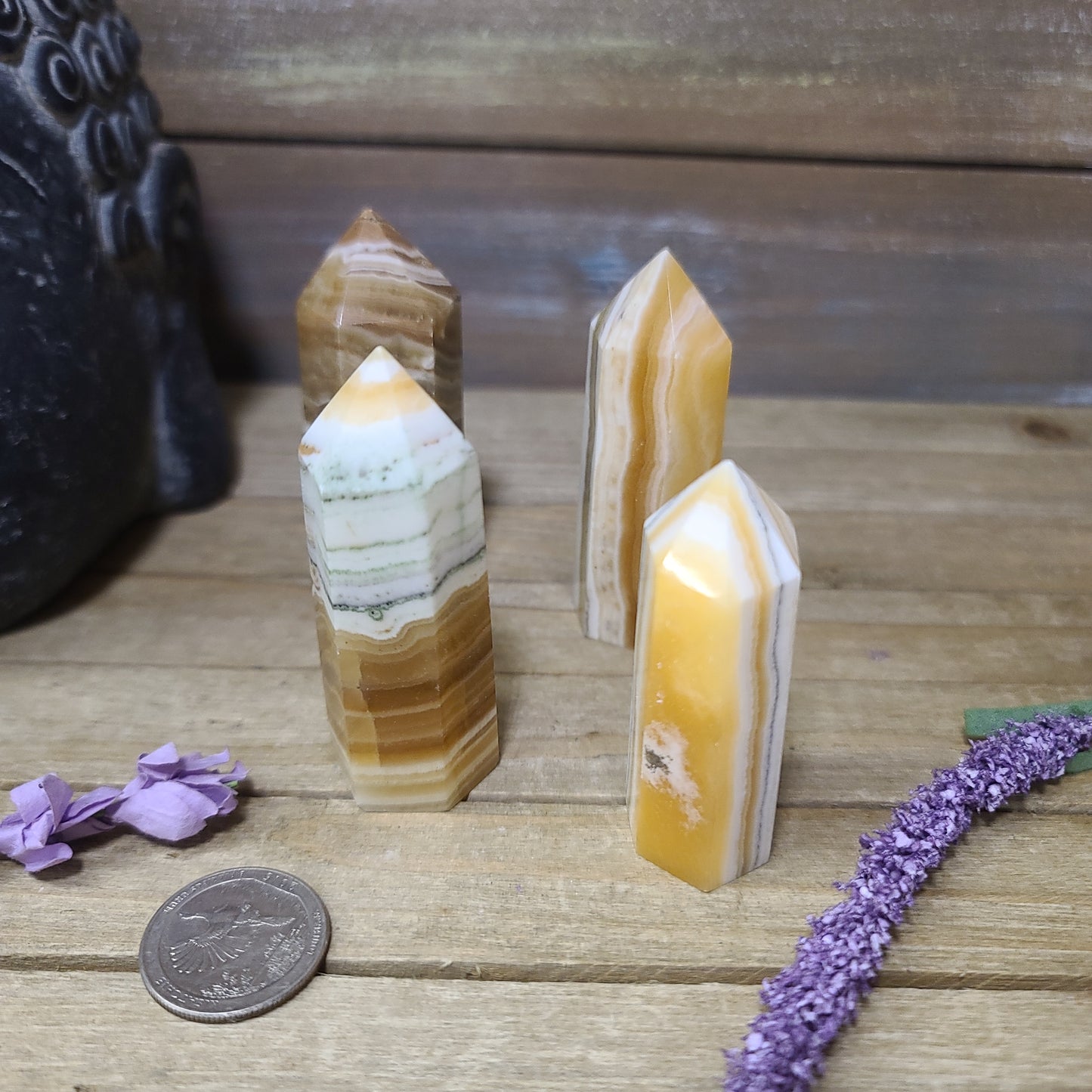 ORANGE CALCITE POINTS