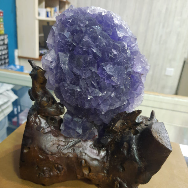 Purple Fluorite with Stand