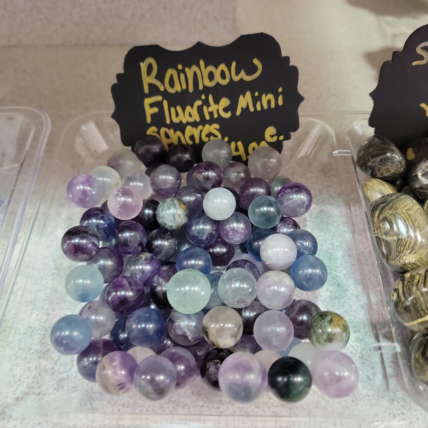 Rainbow Fluorite Mini Spheres