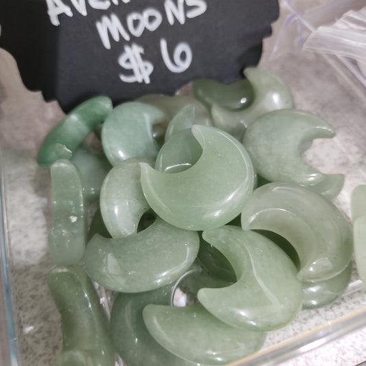 Green Aventurine Moons