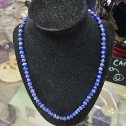 Lapis Bead Necklaces - Stretchy