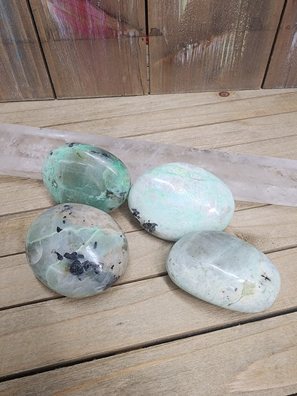 Green Moonstone Palmstones