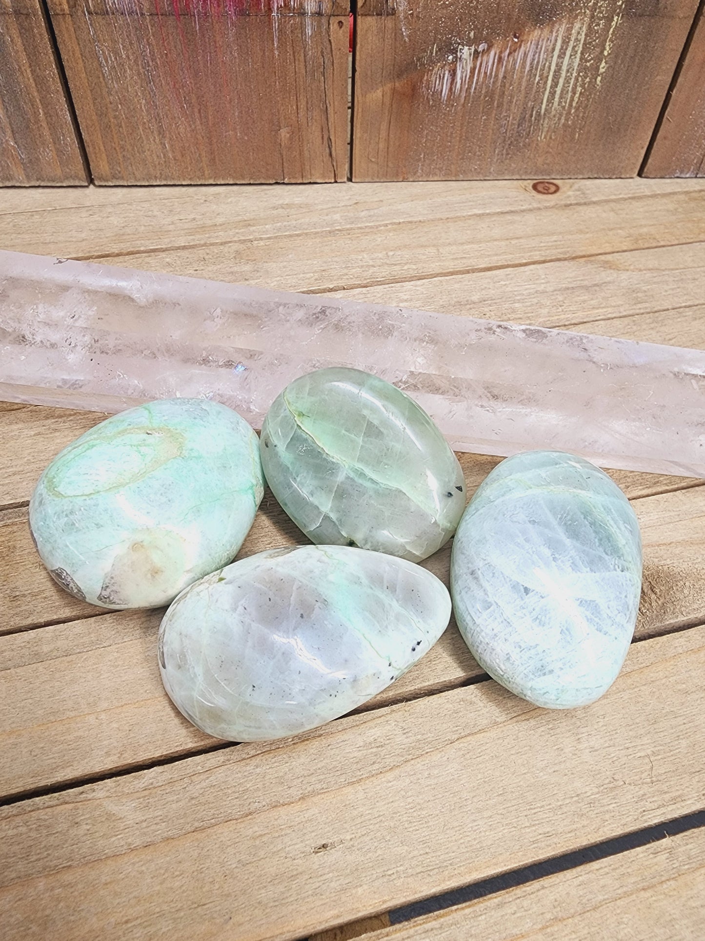 Green Moonstone Palmstones