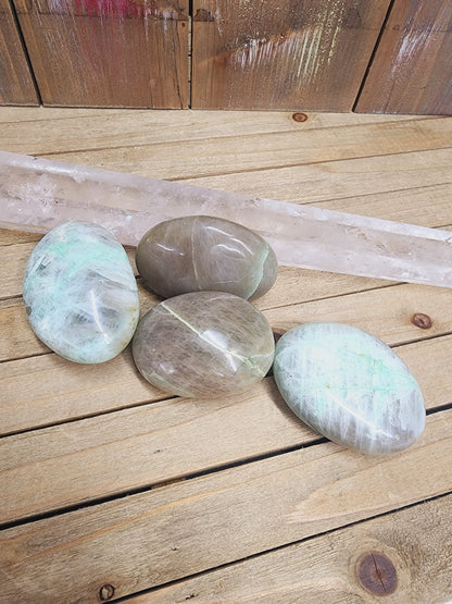 Green Moonstone Palmstones