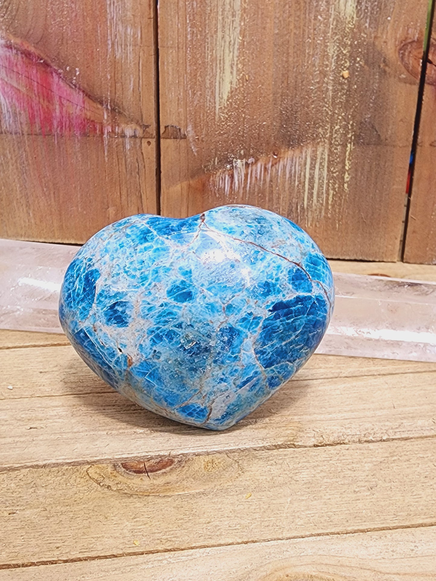 Blue Apatite Hearts