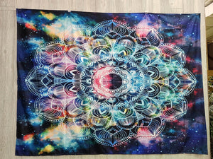 Gorgeous Flower of Life Tapestry 76 x 59