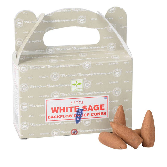 White Sage Backflow Incense Cones