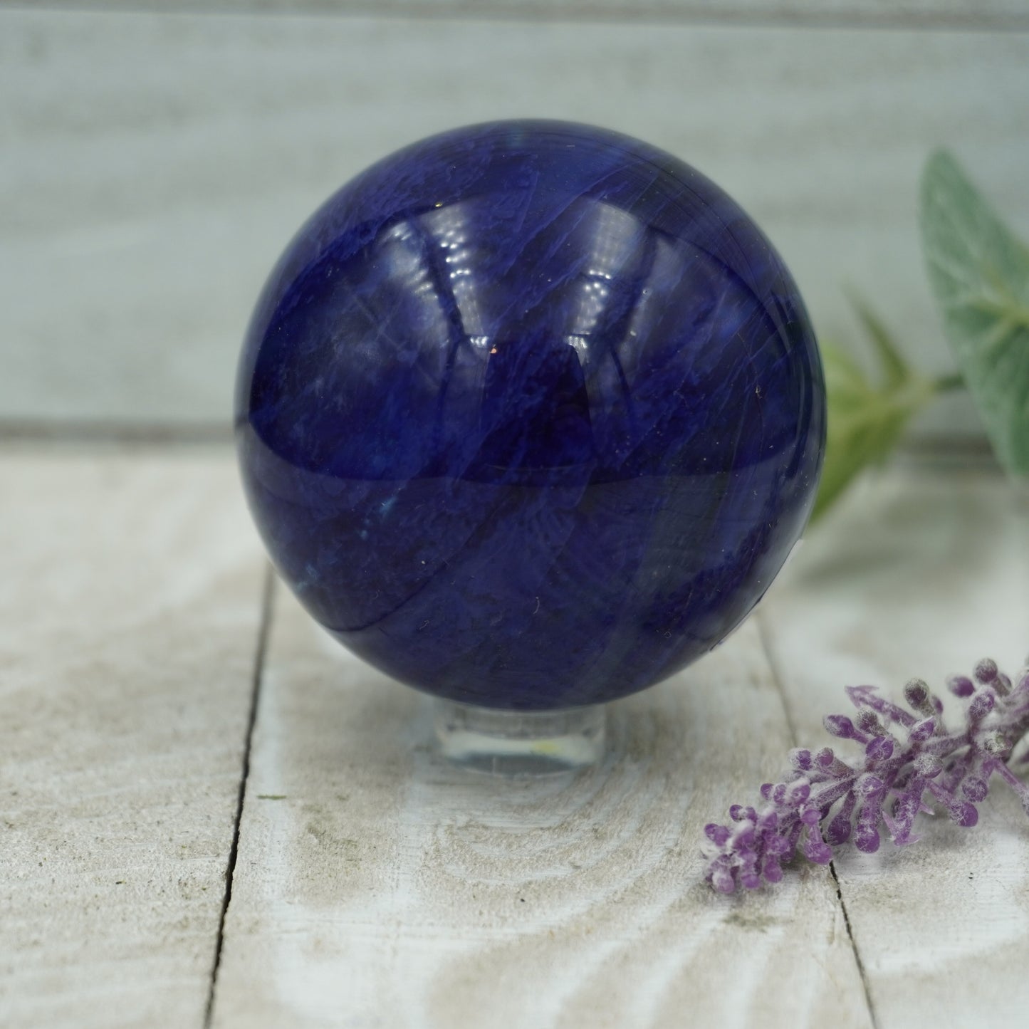 Blue Smelting Quartz Sphere