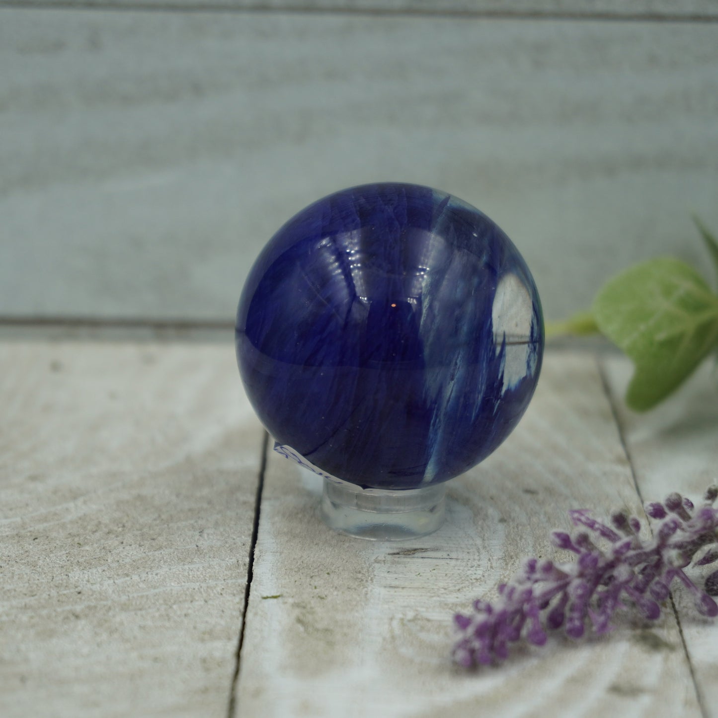 Blue Smelting Quartz Sphere - A