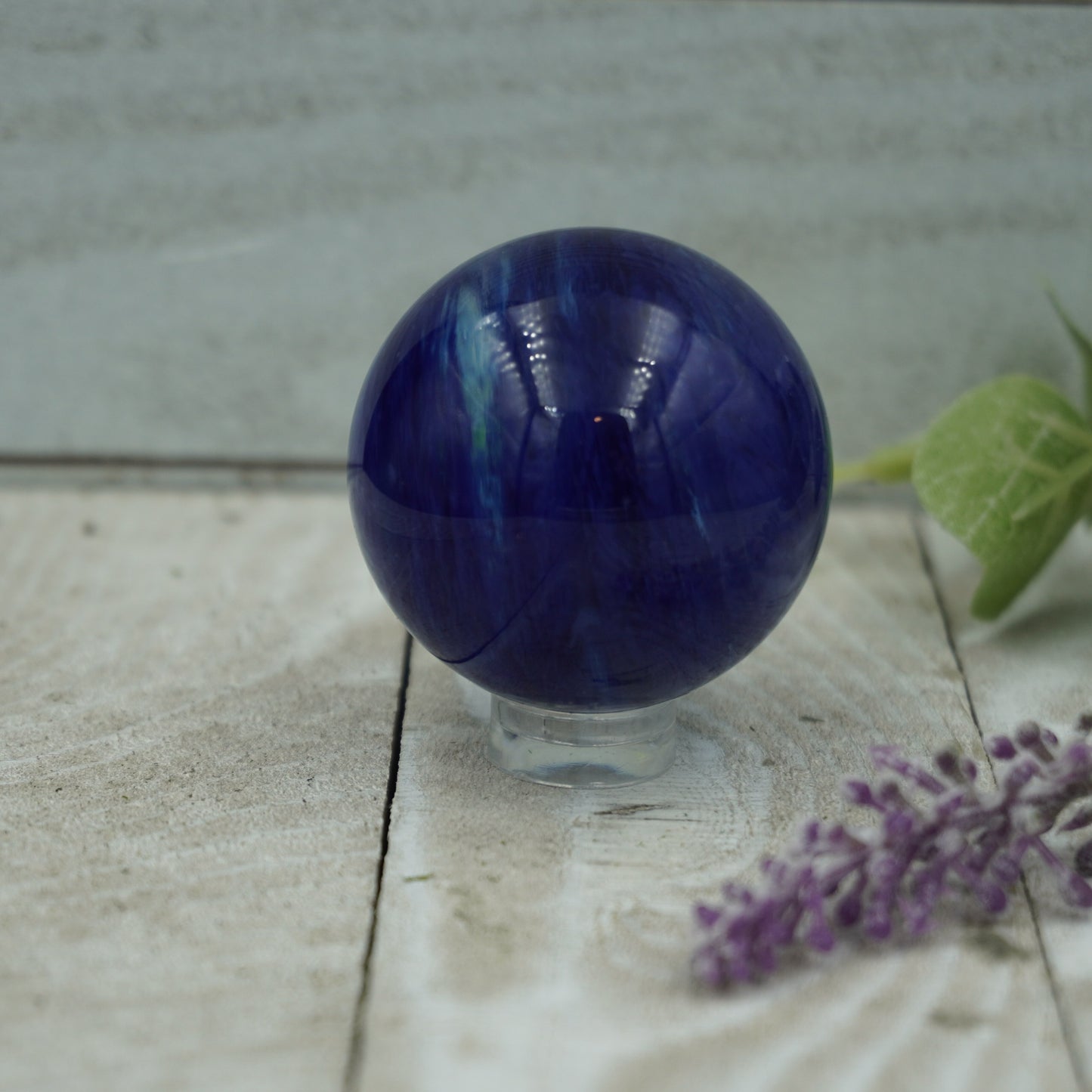 Blue Smelting Quartz Sphere - A