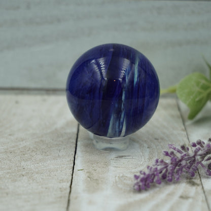 Blue Smelting Quartz Sphere - A