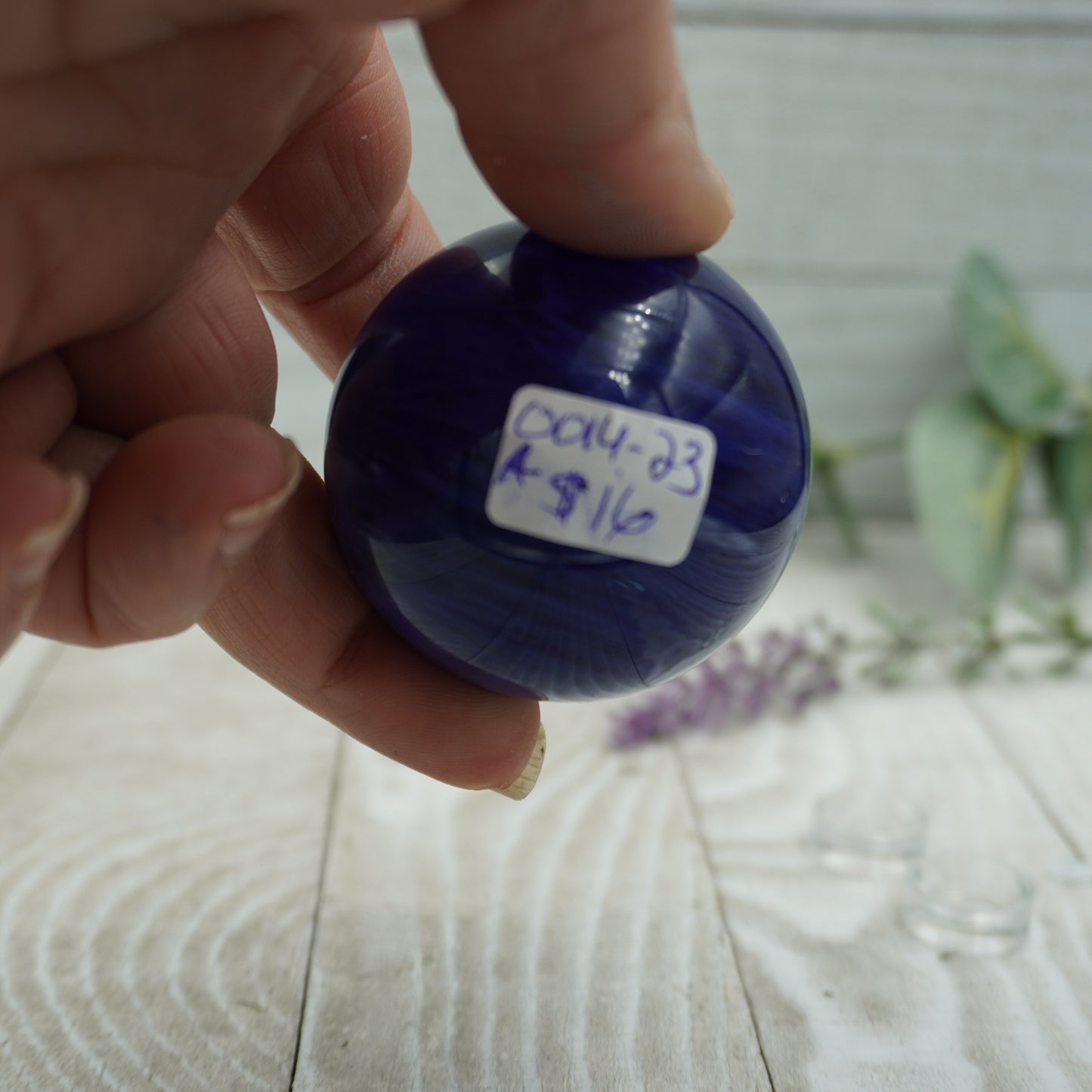 Blue Smelting Quartz Sphere - A