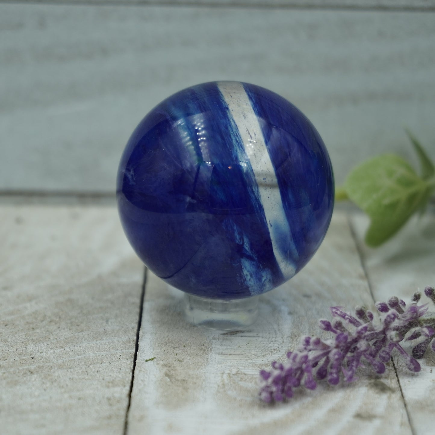 Blue Smelting Quartz Sphere - A