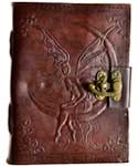 Fairy Moon Leather Blank Book W- Latch