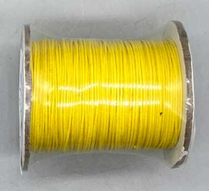 Yellow Waxed Cotton Cord 1mm 100 Yds