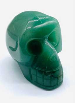 ~2" Aventurine, Green Skull