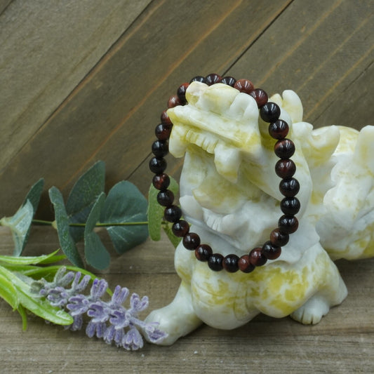 Red Tigers Eye Bracelet - 6mm