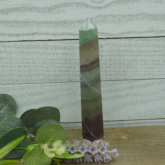 Rainbow Fluorite Tower - 5010