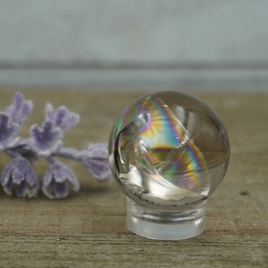 Smokey Quartz Crackle Sphere