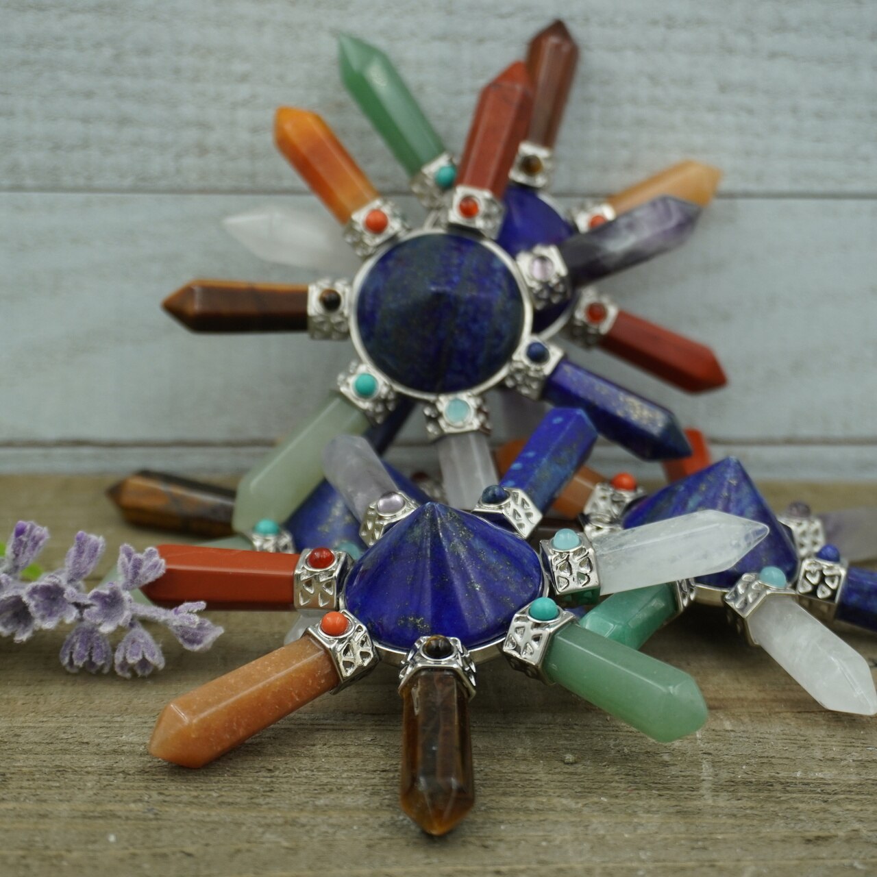 Chakra Wheel Generator - Lapis Center Piece