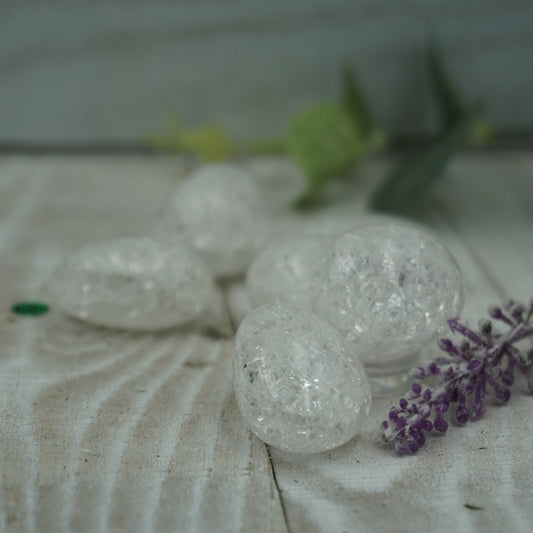 Clear Quartz Crackle Tumble