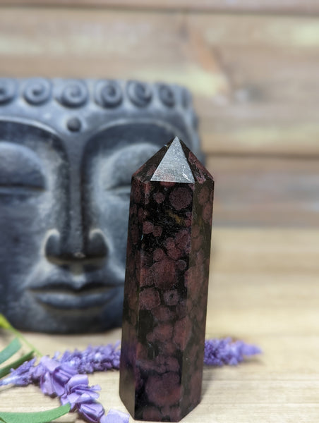 Arfendsonite with Garnet Towers