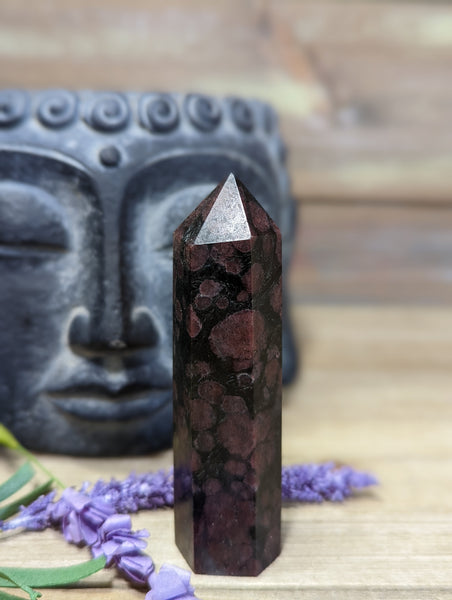 Arfendsonite with Garnet Towers