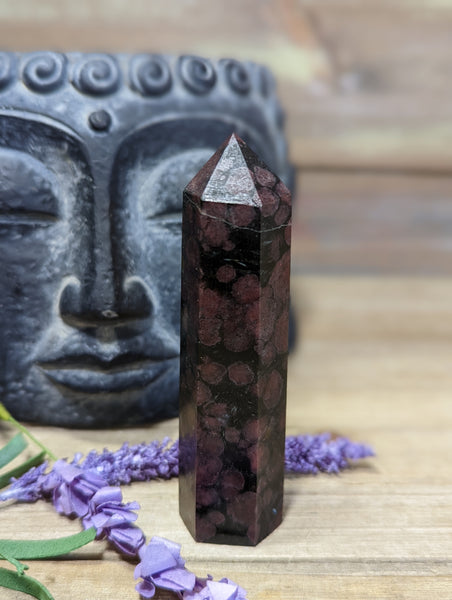Arfendsonite with Garnet Towers