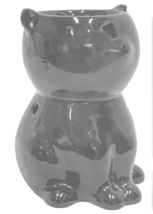 Ceramic Oil Burner - Black Cat