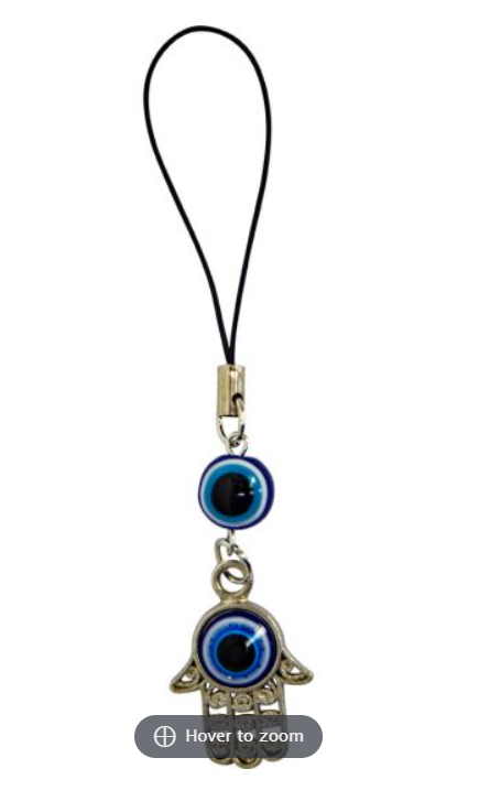 Evil Eye Talisman Cell Holder - Fatima Hand