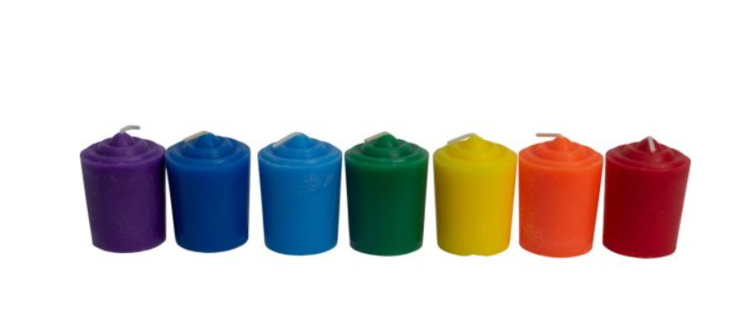 Chakra Votive Meditation Candles (Set of 7)