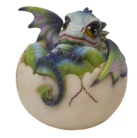 Polyresin Hatching Dragon Figurine - Peeking