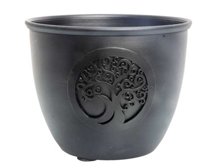 Metal Smudge Pot - Tree of Life Large