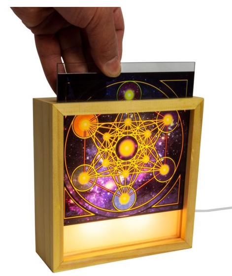 Wood Light Box w/ Changeable Glass & USB - Hindu Gods