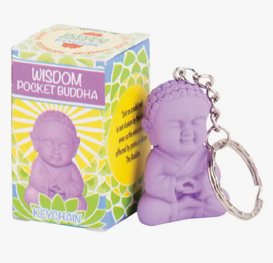 WISDOM Pocket Buddha Keychain