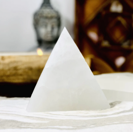 Triangle Selenite Charging Plate