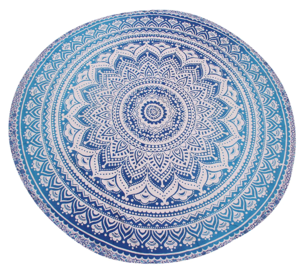 Ombre Round Mandala Wall Hanging 72"