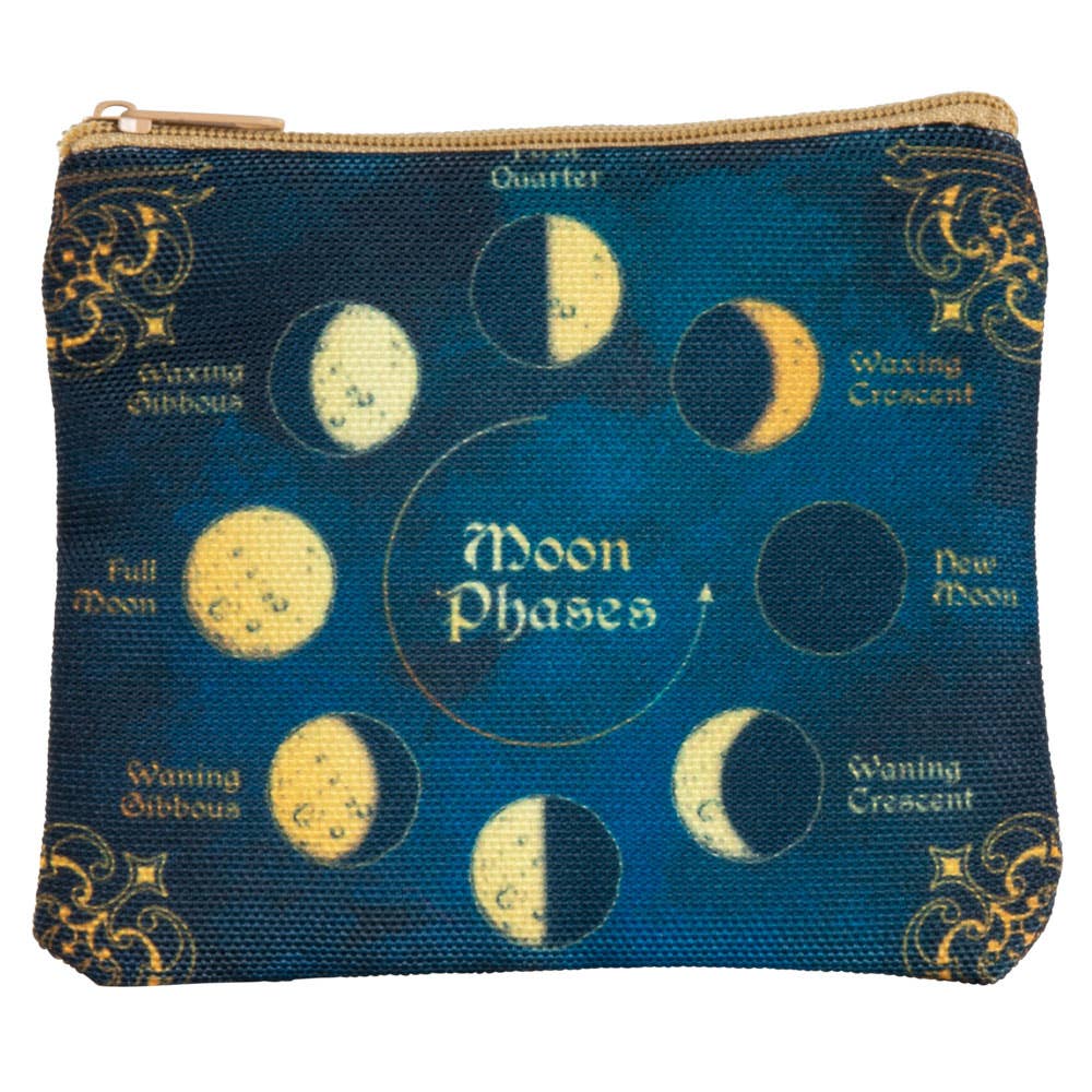 Descriptive Moon Phases Coin Purse
