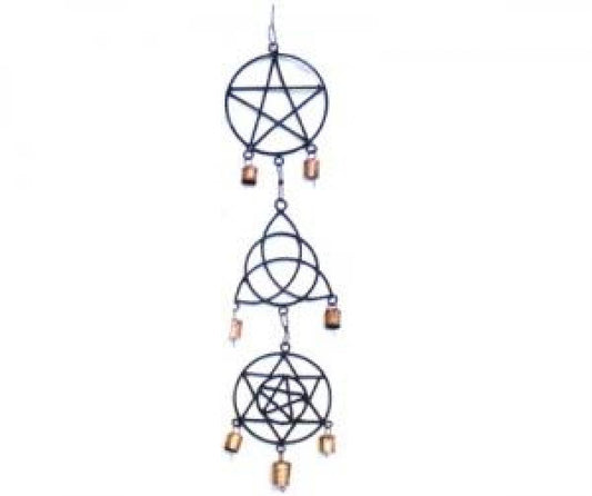 Pentacle, Triquetra & 6 point Star w/Pentacle 24"H