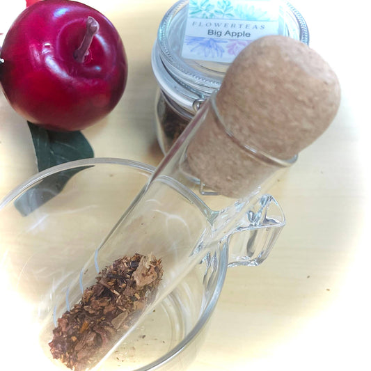 Glass Tube Tea Infuser with Cork Top boxed