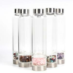 Crystal Water Bottles - Assorted Stone Choices